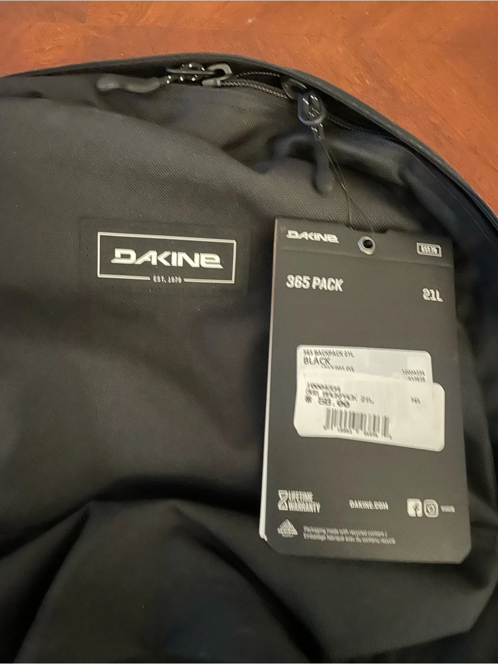 Dakine Black 365 Pack Backpack